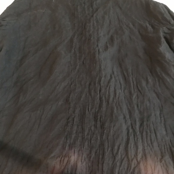 Chico’s size 3  fits 14-16 lightweight black knife pleated lined jacket - Picture 6 of 9